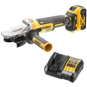Аккумуляторная угловая шлифмашина DEWALT DCG405FP1, 18 В, 125 мм, 9000 об/мин, с АКБ 5 Ач и ЗУ (DCG405FP1N-XJ), арт. DCG405FP1N-XJ