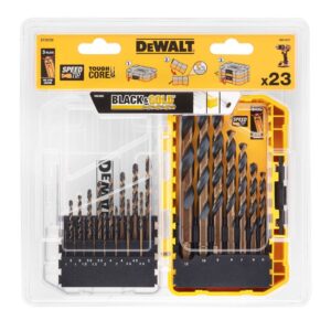 Набор сверл DEWALT DT70729, Black & Gold по металлу, 1-12 мм, 23 шт. (DT70729-QZ), арт. DT70729-QZ