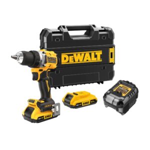 Аккумуляторная дрель-шуруповерт DEWALT DCD800D2T, 18 В, 2000 об/мин, с 2 АКБ 2 Ач и ЗУ, в кейсе TSTAK (DCD800D2T-QW), арт. DCD800D2T-QW