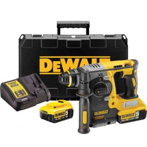 Аккумуляторный перфоратор DEWALT DCH273P2, 18 В, 2.1 Дж, 4600 уд/мин, с 2 АКБ 5 Ач и ЗУ, в кейсе (DCH273P2-QW), арт. DCH273P2-QW