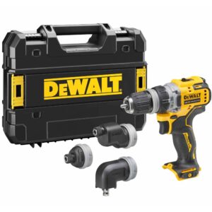 Дрель-шуруповерт DEWALT DCD703NT, 12 В, 58 Нм, 1500 об/мин, с набором насадок, без АКБ и ЗУ, в кейсе TSTAK (DCD703NT-XJ), арт. DCD703NT-XJ