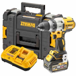 Аккумуляторная дрель-шуруповерт DEWALT DCD991X1, 18 В, 2000 об/мин, с АКБ 9 Ач и ЗУ, в кейсе TSTAK (DCD991X1-QW), арт. DCD991X1-QW