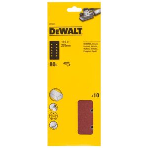 Шлифлисты перфорированные DEWALT DT8551, 115 x 228 мм, 80G, 10 шт., арт. DT8551-QZ