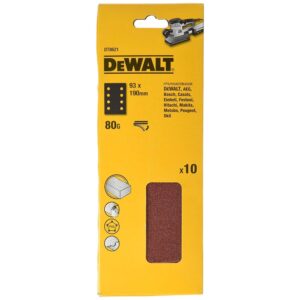 Шлифлисты перфорированные DEWALT DT8621, 93 x 190 мм, 80G, 10 шт., арт. DT8621-QZ