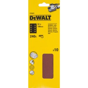Шлифлисты перфорированные DEWALT DT8624, 93 x 190 мм, 240G, 10 шт., арт. DT8624-QZ