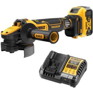 Аккумуляторная угловая шлифмашина DEWALT DCG416VSP1, 18 В, 125 мм, 9000 об/мин, с АКБ 5 Ач и ЗУ (DCG416VSP1N-XJ), арт. DCG416VSP1N-XJ