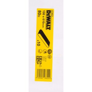 Шлифленты DEWALT DT3672, 100 x 610 мм, 80G, 10 шт., арт. DT3672-QZ