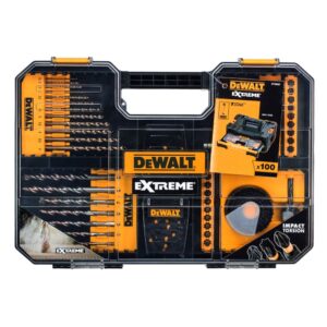 Набор сверл и насадок DEWALT EXTREME DT70620T, 100 предметов в пластиковом боксе, (DT70620T-QZ), арт. DT70620T-QZ