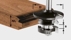 Фреза багетная гребневая Festool HW S8 D43/21 A/KL, арт. 491130
