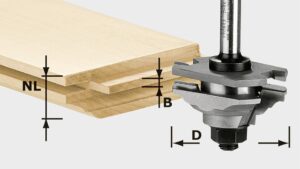 Фреза багетная гребневая Festool HW S8 D46 x D12-FD, арт. 490643