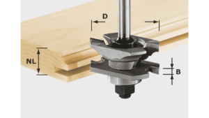 Фреза багетная пазовая Festool HW S8 D46 x D12-NT, арт. 490645