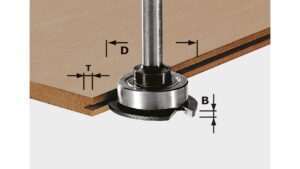 Фреза Festool HW S8 для паза в  ламинате, арт. 491063