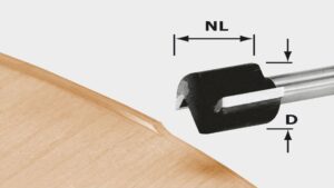 Фреза пазовая Festool HW D 19/16 S8 OFK 700, арт. 491666