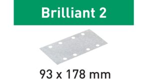 Материал шлифовальный Festool (фестул) Brilliant 2 P 80, компл. из 50 шт. STF 93X178/8-P 80-BR2/ 50, арт. 492913