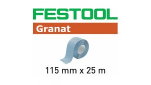 Шлифовальный материал Festool (фестул) Granat P220. рулон 25 м 115x25m P220 GR, арт. 201110